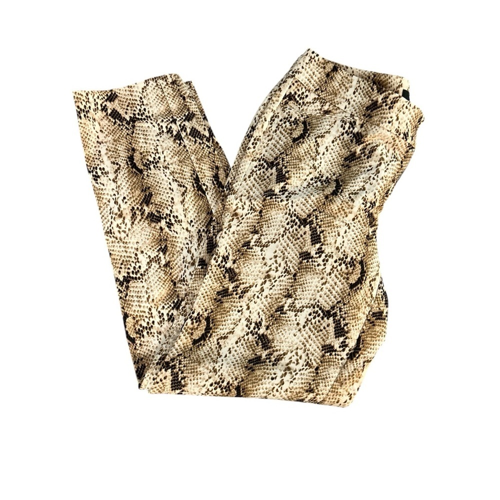 WHBM Snake Print Slim Ankle Pants